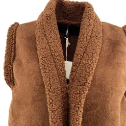 J By J 26968 Teddy Vest Brown