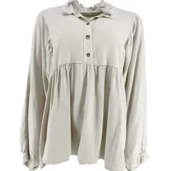 J By J 81690 Tencel Shirt Light Grey