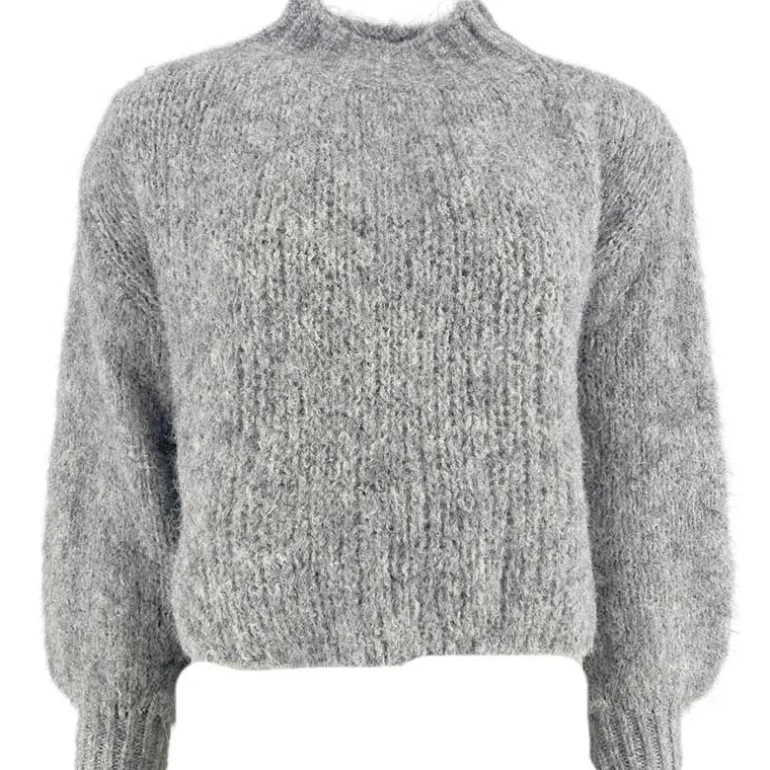 J By J 3038 Turtle Neck Knit Grey