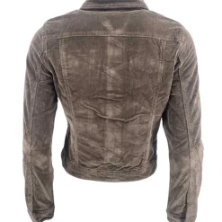 J By J 6843 Velvet Jacket Brown