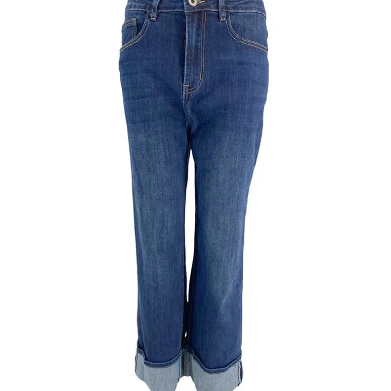 J By J 1364 Wide Stretch Jeans Blue