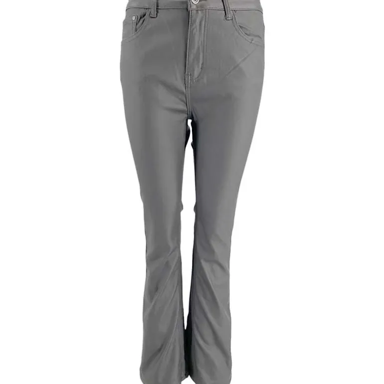 J By J 6866 Wide Stretch Pants Coated Grey