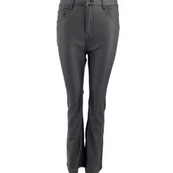 J By J 6866 Wide Stretch Pants Coated Black