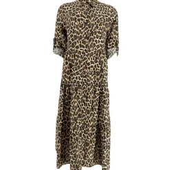 J By J A101 Viscose Leo Dress Leopard