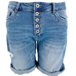 J BY J MC-6007 Denim Shorts Blå