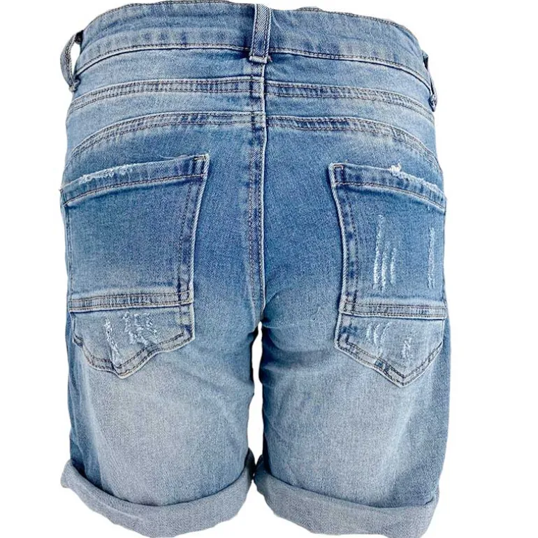 J BY J MC-6007 Denim Shorts Blå