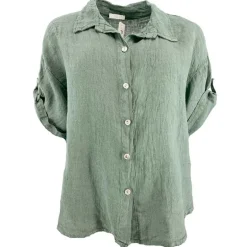 J BY J Puro Linen Shirt Army