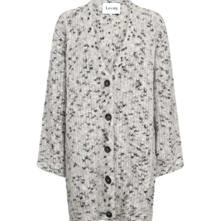 Levete Room LR-Isabelle 2 Cardigan Knit Light Grey