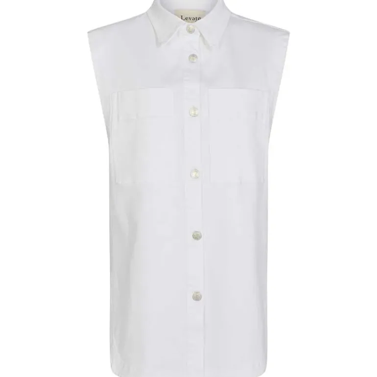 LEVETE ROOM LR-RAMELLA 6 WAISTCOAT HVID