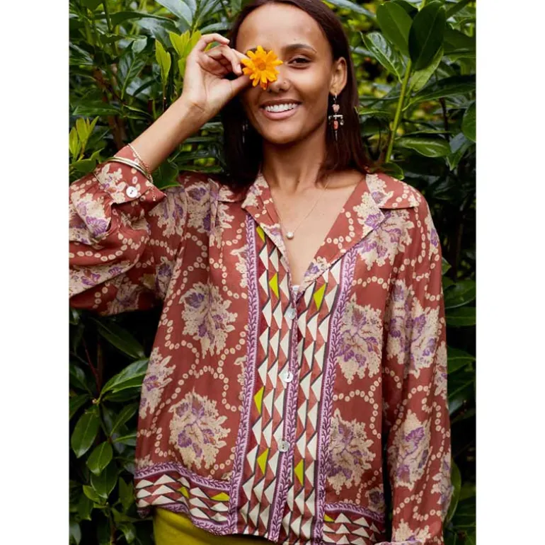 M. Wiesneck Mea Viscose Shirt Brown