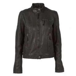 MUNDERINGSKOMPAGNIET KARLA LEATHER JACKET SORT