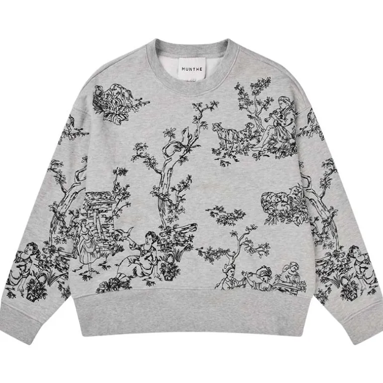 Munthe Friede Oversized Sweat Grey