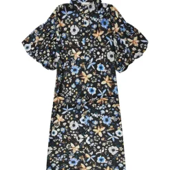 Munthe Palmetto Flower Dress Black