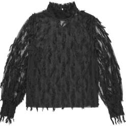 Munthe Skallo Mesh Blouse Black
