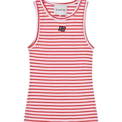 Munthe Tezza Striped Top Red