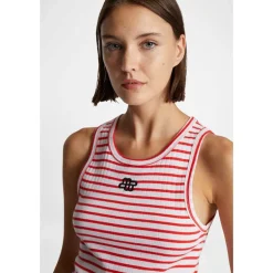 Munthe Tezza Striped Top Red