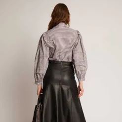 Munthe Trudie Stripe Shirt Chocolate