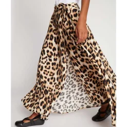 Munthe Ubba Leopard Skirt Mocca