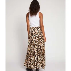 Munthe Ubba Leopard Skirt Mocca