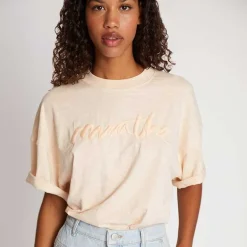 Munthe Udello SS Oversized T-Shirt Peach