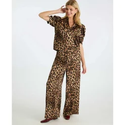 Neo Noir Avie Leo Pants Leopard