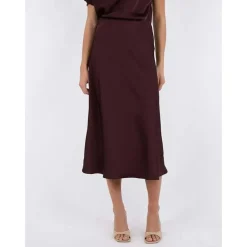 Neo Noir Bovary Skirt Burgundy