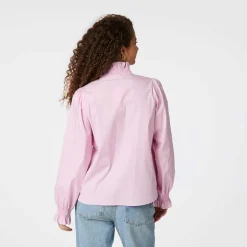 Neo Noir Brielle Stripe Shirt Light Pink