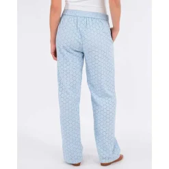 Neo Noir Claira Broiderie Pants Lyseblå