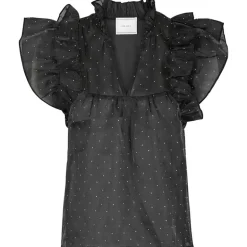 Neo Noir Jayla Bedazzled Top Black