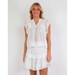 Neo Noir Jayla S Voile Top Hvid