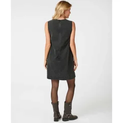 Neo Noir Livo Spencer Denim Dress Black