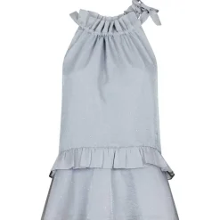 Neo Noir Margy Bedazzled Top Grå