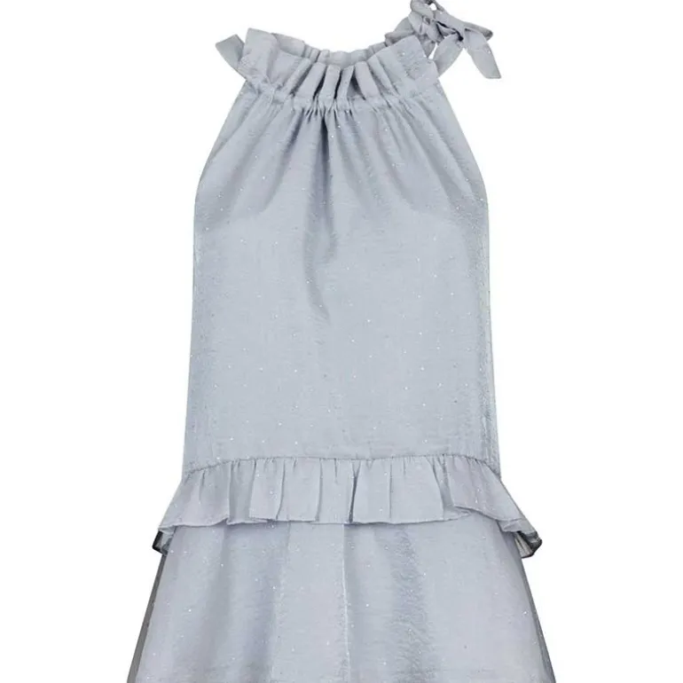 Neo Noir Margy Bedazzled Top Grå