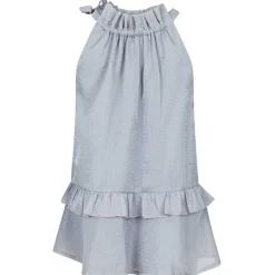 Neo Noir Margy Bedazzled Top Grå