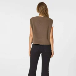 Neo Noir Mariko Teddy Vest Taupe