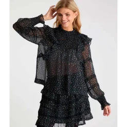 Neo Noir Sarna Mini Rose Blouse Black