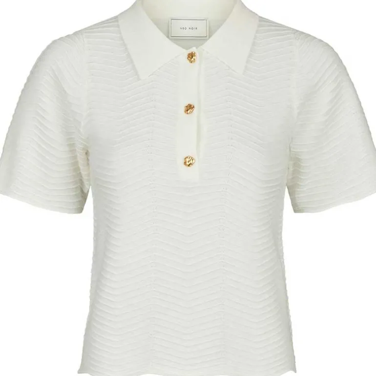 Neo Noir Soko Wave Knit Tee Off White