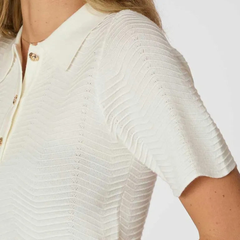 Neo Noir Soko Wave Knit Tee Off White