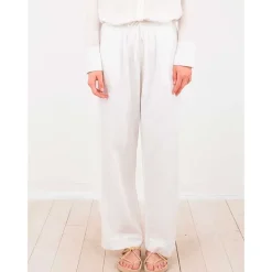 NEO NOIR SONAR LINEN PANTS HVID