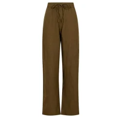 Neo Noir Sonar Linen Pants Army