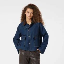 Neo Noir Vista Denim Cord Jacket Blue