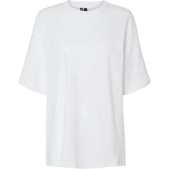 Pieces PCAuna SS Oversize Tee D2D Bright White