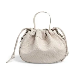 Pieces PCBalloon Large Braided Bag Silver Mink