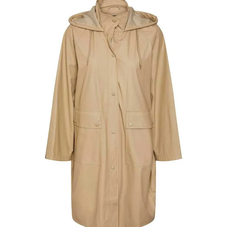 Pieces PCBelis Rain Jacket Safari