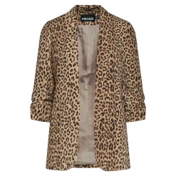 Pieces PCBosella 3/4 Printed Blazer Noos BC Natural Leo