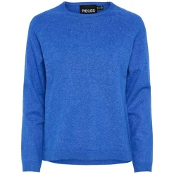 Pieces PCBree LS O-Neck Knit Noos Surf the Web Melange