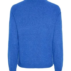 Pieces PCBree LS O-Neck Knit Noos Surf the Web Melange