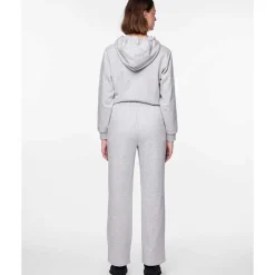 Pieces PCChilli HW Wide Sweat Pants Noos Light Grey Melange