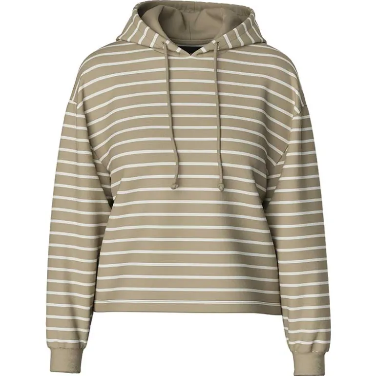 Pieces PcChilli LS Hoodie Stripes Noos BC Crockery Stripes Cloud Dancer