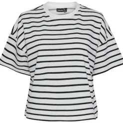 Pieces PCChilli Summer 2/4 SWT Stripe Cloud Dancer